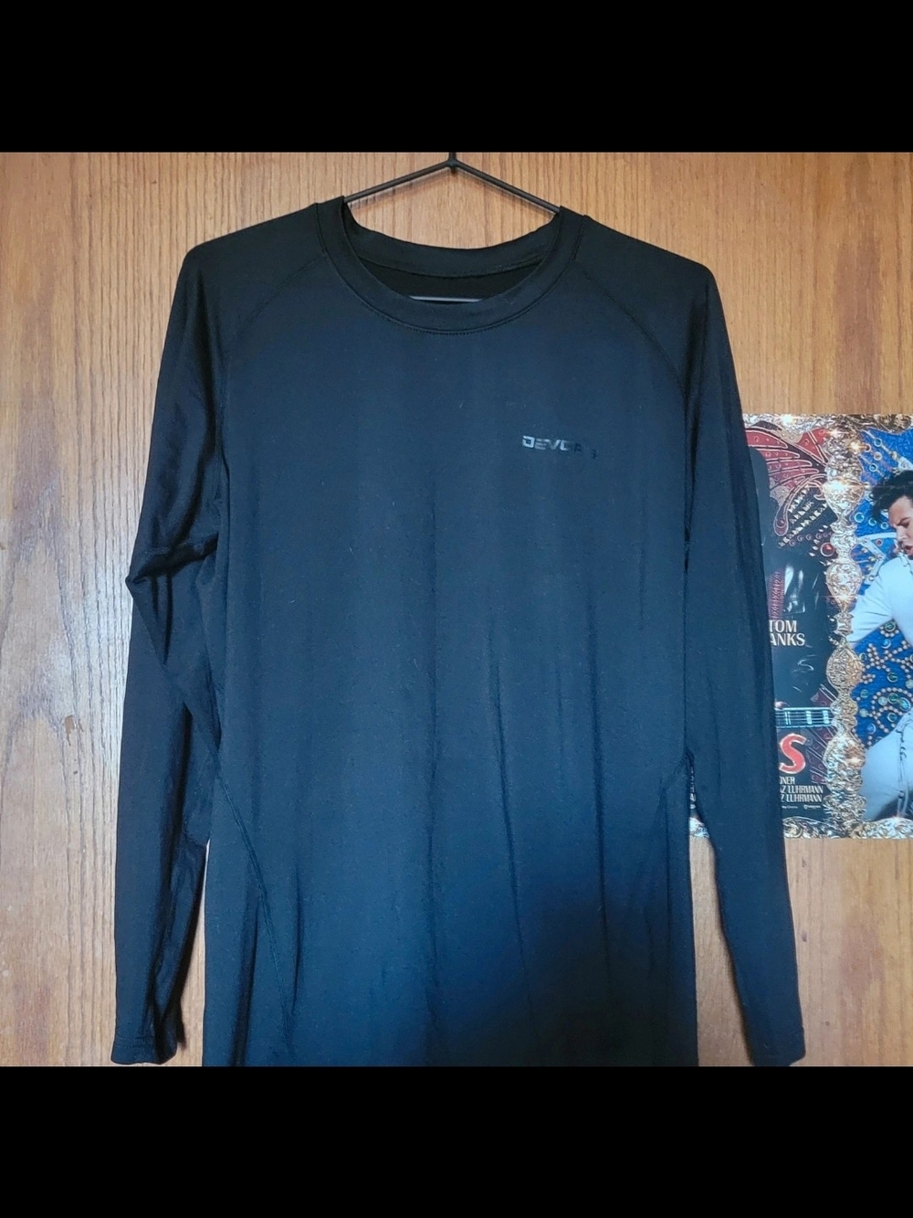 Men's Black Long-Sleeve Performance Tee by